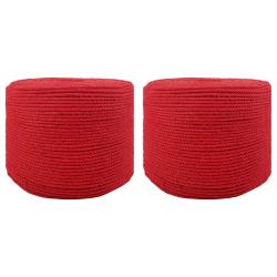 Corde 2 pcs Rouge Coton