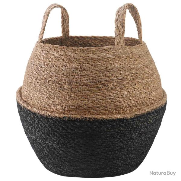 Pot de plante avec poign�es Noir � 32 x 32 cm