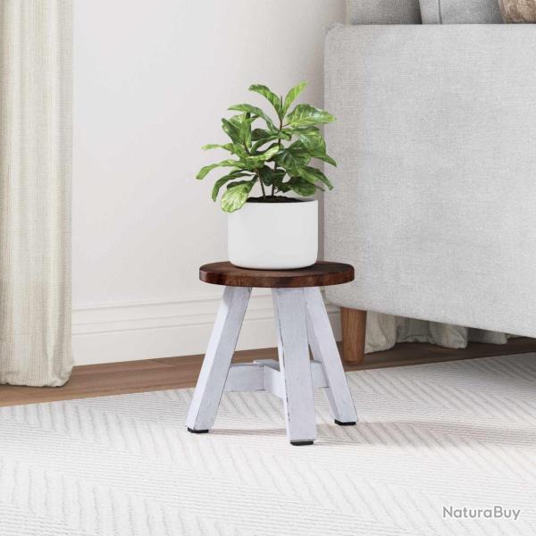 Tabouret Naturel 22 x 22 x 24 cm Bois d'Acajou