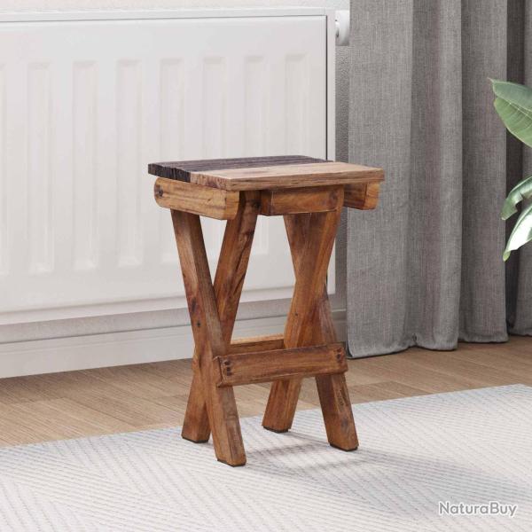 Tabouret Naturel 30 x 30 x 48 cm Bois massif de r�cup�ration