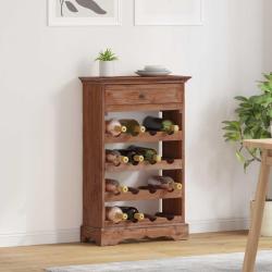 &Eacute;tag&egrave;re &agrave; vin 55 x 23 x 85 cm Bois de Mahogany Massif
