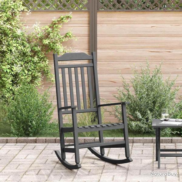 Chaise � bascule Noir 84 x 65 x 114 cm R�sine