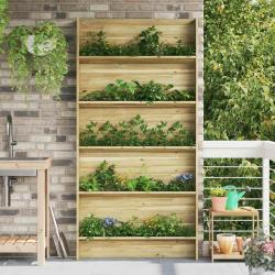 &Eacute;tag&egrave;res pour plantes Marron 90 x 15 x 180 cm Pin&egrave;de impr&eacute;gn&eacute;e