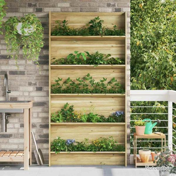 �tag�res pour plantes Marron 90 x 15 x 180 cm Pin�de impr�gn�e