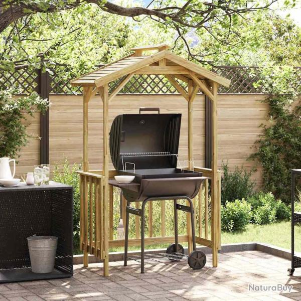 Abri pour barbecue 133,5 x 63 x 200 cm Pin�de impr�gn�e
