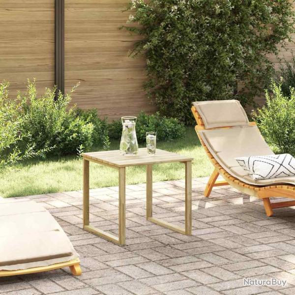 table Naturel 50,5 x 50 x 46 cm Pin�de impr�gn�e