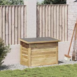 Bo&icirc;te de rangement Naturel 80 x 44,5 x 57,5 cm Pin&egrave;de impr&eacute;gn&eacute;e