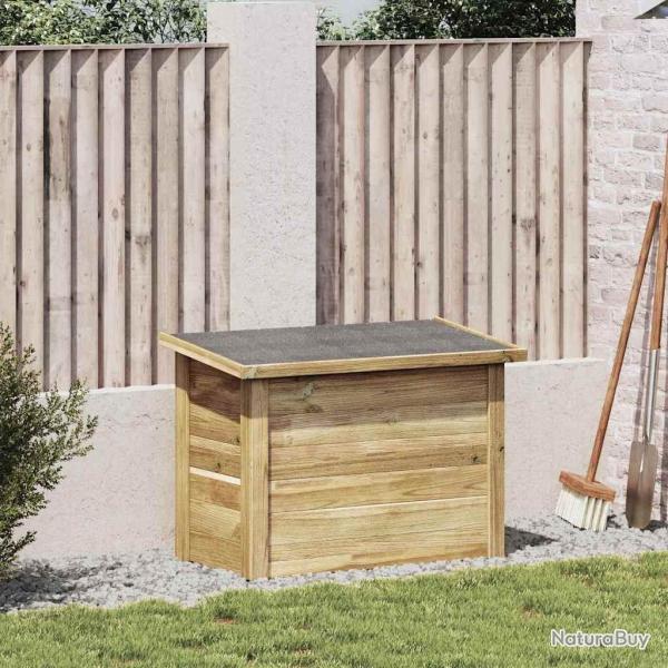 Bo�te de rangement Naturel 80 x 44,5 x 57,5 cm Pin�de impr�gn�e