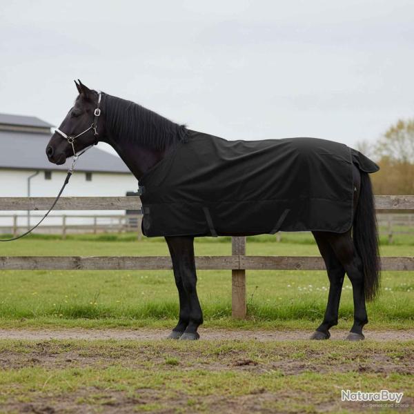 Couverture �quine compl�te en polyester noire, 115 cm
