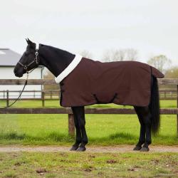 Couverture &Eacute;quine Brun Fonc&eacute; Complet 145 cm Fleece polaire