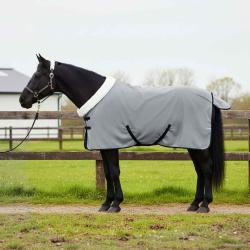 Couverture &Eacute;quine Gris Clair Complet 75 cm Fleece polaire