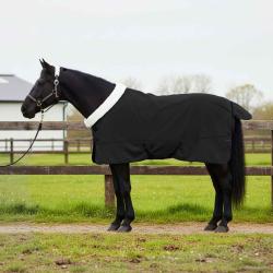 Couverture &Eacute;quine Noir 145 cm Fleece polaire