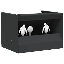 Bo&icirc;te de Pi&egrave;ge &agrave; Balles Noir 29 x 22 x 20 cm Acier
