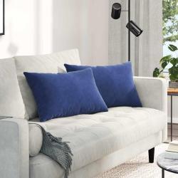 Coussins de canap&eacute; 2 pcs Bleu police 60 x 40 cm