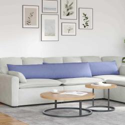 Coussins de canap&eacute; 2 pcs Bleu denim 200 x 40 cm tissu