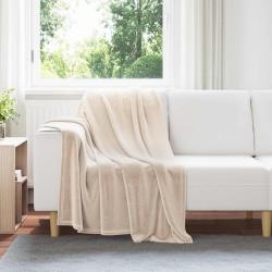 Couvertures &agrave; jeter 6 pcs Beige 130 x 150 cm Toison