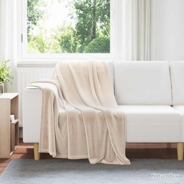 Couvertures � jeter 6 pcs Beige 130 x 150 cm Toison