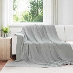 Couvertures &agrave; jeter 6 pcs Gris 220 x 240 cm Toison