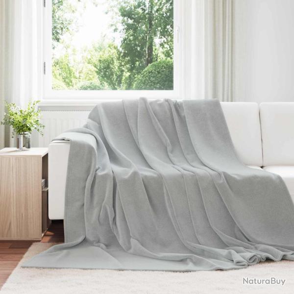 Couvertures � jeter 6 pcs Gris 240 x 270 cm Toison