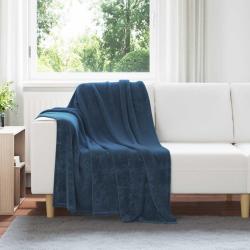 Couvertures &agrave; jeter 6 pcs Bleu marine 130 x 150 cm Toison