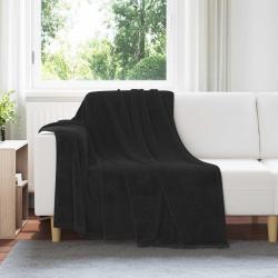 Couvertures &agrave; jeter 6 pcs Noir 150 x 200 cm Toison