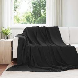 Couvertures &agrave; jeter 6 pcs Noir 240 x 270 cm Toison