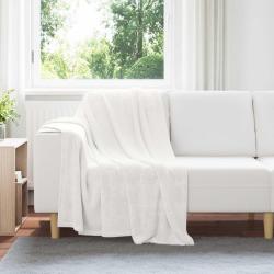 Couvertures &agrave; jeter 6 pcs Blanc 130 x 150 cm Toison