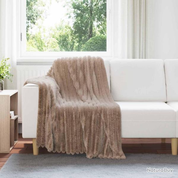 Couvertures � jeter 6 pcs Camel 150 x 130 cm Toison