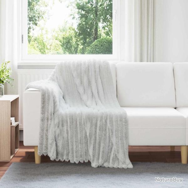 Couvertures � jeter 6 pcs Gris 150 x 130 cm Toison