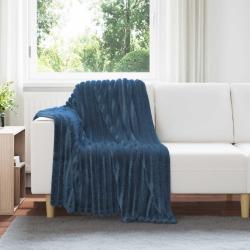 Couvertures &agrave; jeter 6 pcs Bleu marine 150 x 130 cm Toison