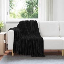 Couvertures &agrave; jeter 6 pcs Noir 150 x 130 cm Toison