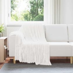 Couvertures &agrave; jeter 6 pcs Blanc 150 x 130 cm Toison