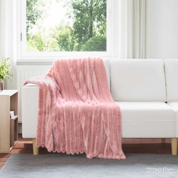 Couvertures � jeter 6 pcs Rose 150 x 130 cm Toison