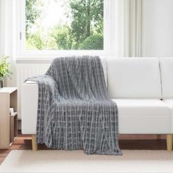 Jet&eacute; Gris fonc&eacute; 150 x 130 cm Toison