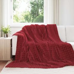 Jet&eacute; Rouge Bordeaux 270 x 240 cm Toison