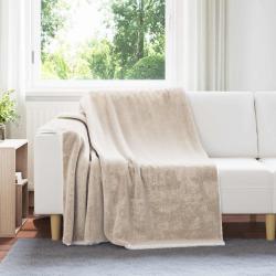 Jet&eacute; Beige 150 x 200 cm Toison