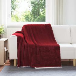 Jet&eacute; Rouge Bordeaux 150 x 200 cm Toison