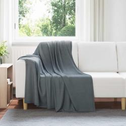 Jet&eacute; Gris fonc&eacute; 170 x 130 cm Toison