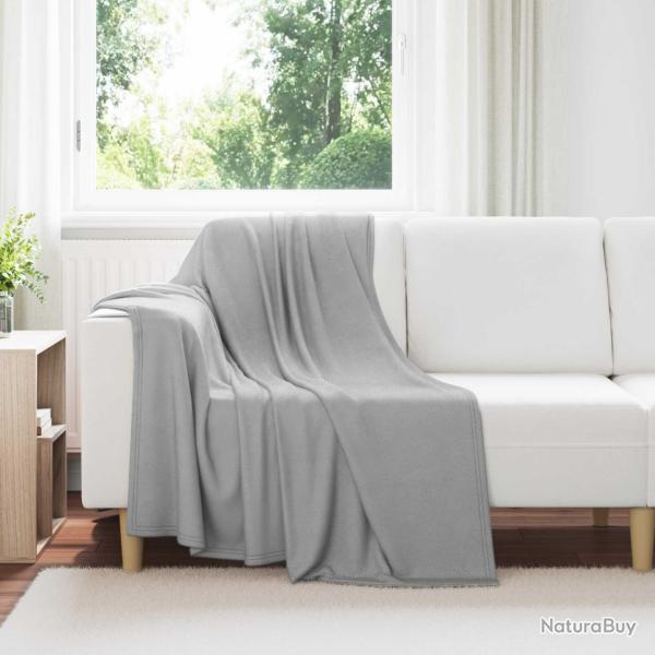 Couvertures � jeter 6 pcs Gris 170 x 130 cm Toison
