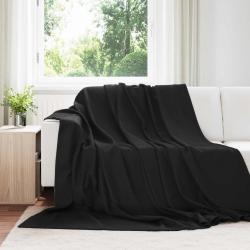 Couvertures &agrave; jeter 6 pcs Noir 240 x 220 cm Toison