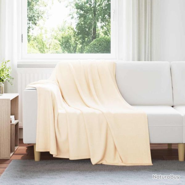 Couvertures � jeter 6 pcs Cr�me 200 x 150 cm Toison