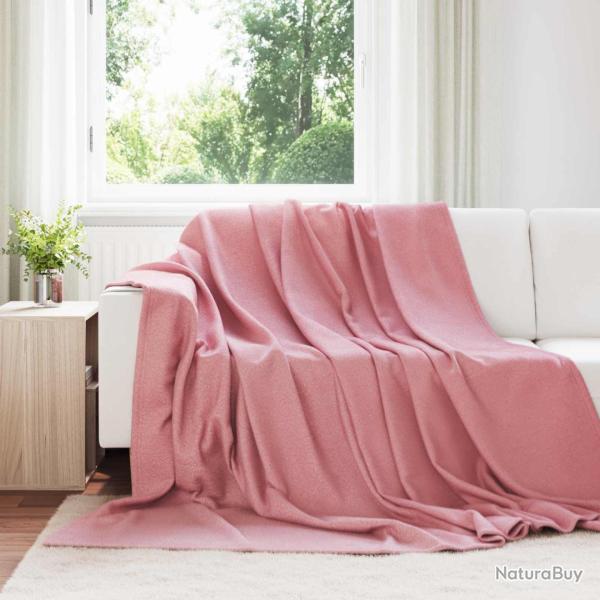 Couvertures � jeter 6 pcs Rose 270 x 240 cm Toison