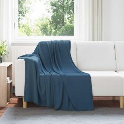 Couvertures &agrave; jeter 24 pcs Bleu marine 170 x 130 cm Toison