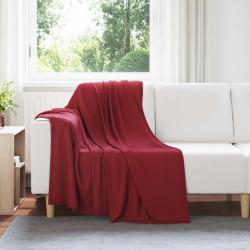 Couvertures &agrave; jeter 24 pcs Rouge Bordeaux 170 x 130 cm Toison