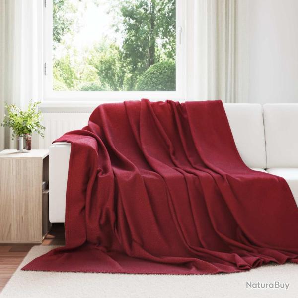 Couvertures � jeter 24 pcs Rouge Bordeaux 270 x 240 cm Toison