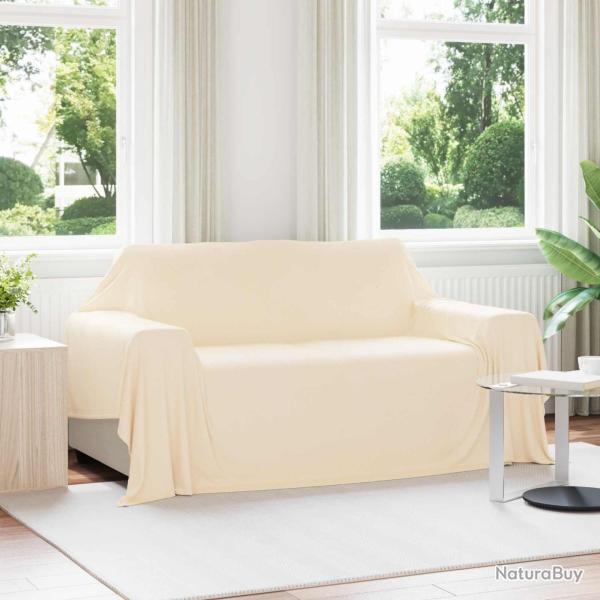 Couvertures � jeter 6 pcs Cr�me 280 x 210 cm Toison