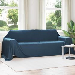 Couvertures &agrave; jeter 6 pcs Bleu marine 350 x 270 cm Toison