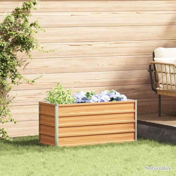Jardini�re sur�lev�e Marron Clair 100 x 40 x 45 cm