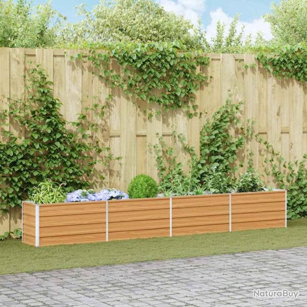 Jardini�re sur�lev�e Marron Clair 320 x 40 x 45 cm