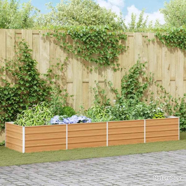 Jardini�re sur�lev�e Marron Clair 320 x 80 x 45 cm